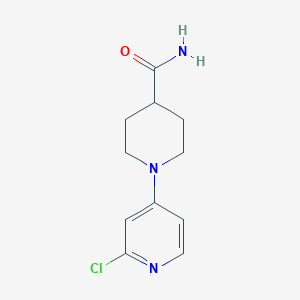 1-(2-Chloropyridin-4-yl)piperidine-4-carboxamide