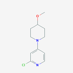 molecular formula C11H15ClN2O B1474500 2-Chloro-4-(4-methoxypiperidin-1-yl)pyridine CAS No. 1600086-73-4