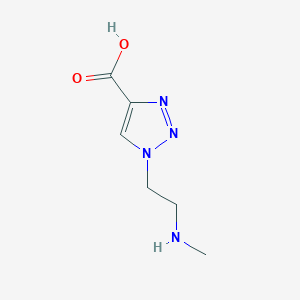 molecular formula C6H10N4O2 B1474501 1-(2-(methylamino)ethyl)-1H-1,2,3-triazole-4-carboxylic acid CAS No. 1699645-32-3