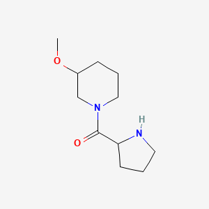 molecular formula C11H20N2O2 B1474502 3-Methoxy-1-prolylpiperidine CAS No. 1575966-36-7