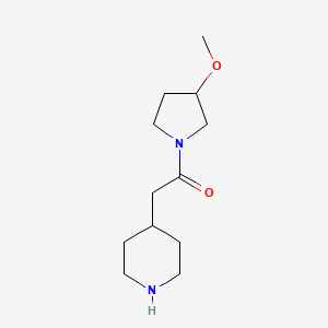 1-(3-Methoxypyrrolidin-1-yl)-2-(piperidin-4-yl)ethan-1-one