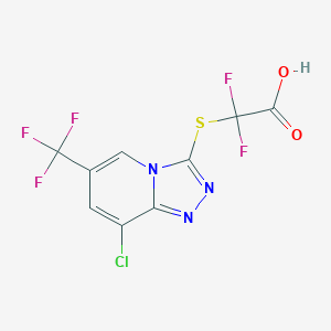 B1474507 2-((8-Chloro-6-(trifluoromethyl)-[1,2,4]triazolo[4,3-a]pyridin-3-yl)thio)-2,2-difluoroacetic acid CAS No. 1823184-08-2