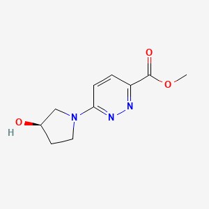 molecular formula C10H13N3O3 B1474508 methyl (R)-6-(3-hydroxypyrrolidin-1-yl)pyridazine-3-carboxylate CAS No. 1604414-29-0