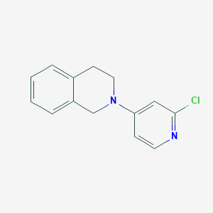 molecular formula C14H13ClN2 B1474510 2-(2-Chloropyridin-4-yl)-1,2,3,4-tetrahydroisoquinoline CAS No. 1057279-00-1
