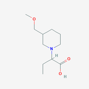 molecular formula C11H21NO3 B1474511 2-(3-(Methoxymethyl)piperidin-1-yl)butanoic acid CAS No. 1690929-70-4