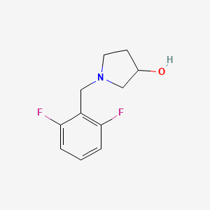 molecular formula C11H13F2NO B1474520 1-(2,6-Difluorobenzyl)pyrrolidin-3-ol CAS No. 1033012-68-8