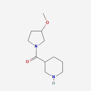 molecular formula C11H20N2O2 B1474524 (3-Methoxypyrrolidin-1-yl)(piperidin-3-yl)methanone CAS No. 1690879-13-0