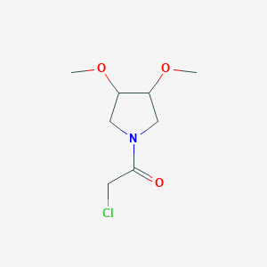 molecular formula C8H14ClNO3 B1474525 2-Chloro-1-(3,4-dimethoxypyrrolidin-1-yl)ethan-1-one CAS No. 1697310-54-5