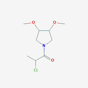 2-Chloro-1-(3,4-dimethoxypyrrolidin-1-yl)propan-1-one