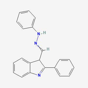 N-[(2-phenyl-3H-indol-3-yl)methylideneamino]aniline