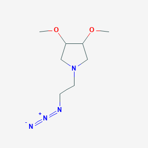 molecular formula C8H16N4O2 B1474541 1-(2-Azidoethyl)-3,4-dimethoxypyrrolidine CAS No. 1694183-11-3