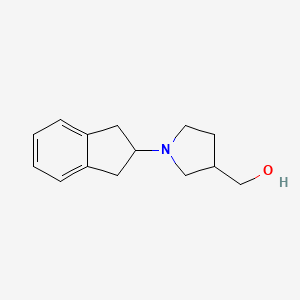 molecular formula C14H19NO B1474544 (1-(2,3-dihydro-1H-inden-2-yl)pyrrolidin-3-yl)methanol CAS No. 1690923-61-5