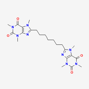 1,3,7-Trimethyl-8-[7-(1,3,7-trimethyl-2,6-dioxopurin-8-yl)heptyl]purine-2,6-dione