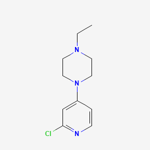 B1474546 1-(2-Chloropyridin-4-yl)-4-ethylpiperazine CAS No. 1289198-68-0