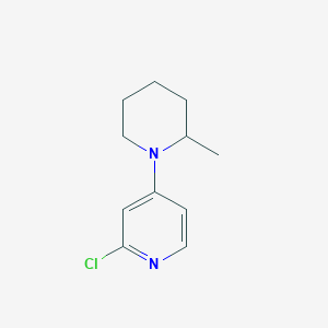 2-Chloro-4-(2-methylpiperidin-1-yl)pyridine