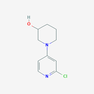 molecular formula C10H13ClN2O B1474548 1-(2-Chloropyridin-4-yl)piperidin-3-ol CAS No. 1289147-48-3
