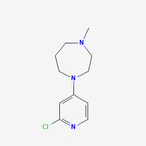 molecular formula C11H16ClN3 B1474549 1-(2-Chloropyridin-4-yl)-4-methyl-1,4-diazepane CAS No. 1592886-92-4