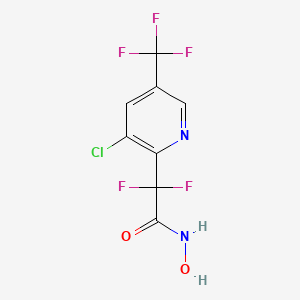 molecular formula C8H4ClF5N2O2 B1474550 2-(3-クロロ-5-(トリフルオロメチル)ピリジン-2-イル)-2,2-ジフルオロ-N-ヒドロキシアセトアミド CAS No. 1823183-89-6