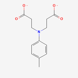 3-[N-(2-carboxylatoethyl)-4-methylanilino]propanoate