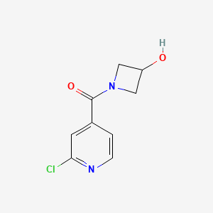 molecular formula C9H9ClN2O2 B1474553 (2-Chloropyridin-4-yl)(3-hydroxyazetidin-1-yl)methanone CAS No. 1692949-04-4