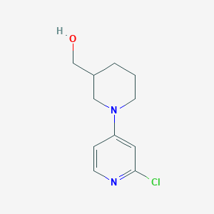 molecular formula C11H15ClN2O B1474555 (1-(2-Chloropyridin-4-yl)piperidin-3-yl)methanol CAS No. 1289147-61-0