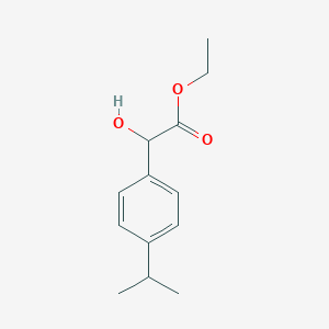 Ethyl hydroxy[4-(propan-2-yl)phenyl]acetate