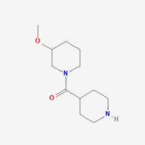 molecular formula C12H22N2O2 B1474558 (3-Methoxypiperidin-1-yl)(piperidin-4-yl)methanone CAS No. 1602680-21-6