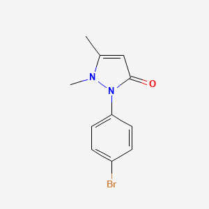 molecular formula C11H11BrN2O B14745590 Bromopyrine CAS No. 603-65-6