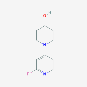 molecular formula C10H13FN2O B1474560 1-(2-Fluoropyridin-4-yl)piperidin-4-ol CAS No. 1565572-05-5