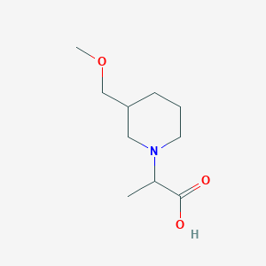 2-(3-(Methoxymethyl)piperidin-1-yl)propanoic acid
