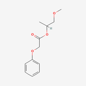 molecular formula C12H16O4 B14745616 1-Methoxypropan-2-yl phenoxyacetate CAS No. 5420-90-6