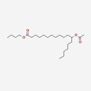 molecular formula C24H46O4 B14745638 Butyl 12-acetoxyoctadecanoate CAS No. 5417-31-2