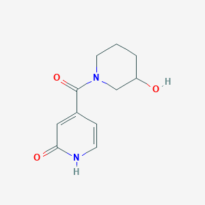 molecular formula C11H14N2O3 B1474565 4-(3-羟基哌啶-1-羰基)吡啶-2(1H)-酮 CAS No. 1702529-08-5