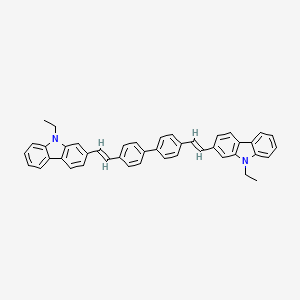 9H-Carbazole, 2,2'-([1,1'-biphenyl]-4,4'-diyldi-2,1-ethenediyl)bis[9-ethyl-