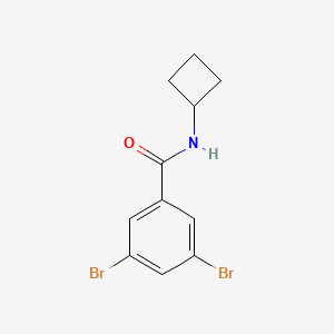 molecular formula C11H11Br2NO B1474567 3,5-二溴-N-环丁基苯甲酰胺 CAS No. 1864489-94-0