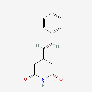 4-(2-Phenylethenyl)piperidine-2,6-dione