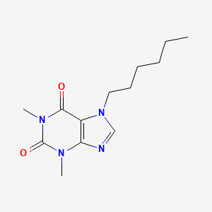 7-Hexyl-1,3-dimethyl-3,7-dihydro-1H-purine-2,6-dione