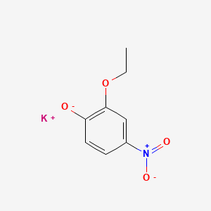 molecular formula C8H8KNO4 B14745678 Potassium 2-ethoxy-4-nitrophenolate 