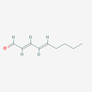 B147457 (2E,4E)-3,4-Dideuterionona-2,4-dienal CAS No. 239440-86-9