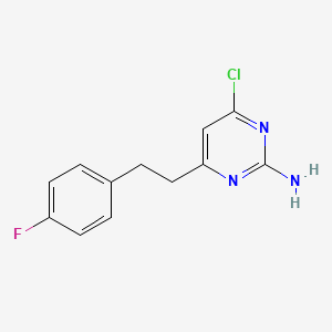 4-Chloro-6-[2-(4-fluorophenyl)ethyl]pyrimidin-2-amine