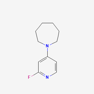 molecular formula C11H15FN2 B1474572 1-(2-Fluoropyridin-4-yl)azepane CAS No. 1565972-78-2