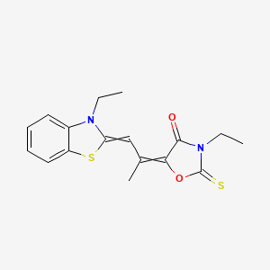 4-Oxazolidinone, 3-ethyl-5-[2-(3-ethyl-2(3H)-benzothiazolylidene)-1-methylethylidene]-2-thioxo-