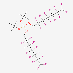 Di-tert-butyl bis(2,2,3,3,4,4,5,5,6,6,7,7-dodecafluoroheptyl) orthosilicate