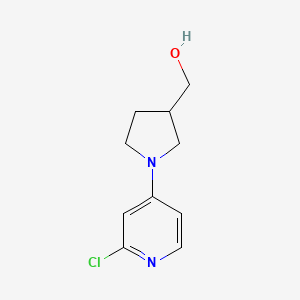 molecular formula C10H13ClN2O B1474577 (1-(2-氯吡啶-4-基)吡咯烷-3-基)甲醇 CAS No. 1289077-55-9