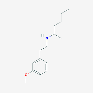 molecular formula C15H25NO B1474579 (Hexan-2-yl)[2-(3-methoxyphenyl)ethyl]amine CAS No. 1911524-54-3