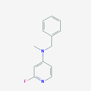 molecular formula C13H13FN2 B1474582 N-benzyl-2-fluoro-N-methylpyridin-4-amine CAS No. 1566821-14-4