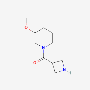 molecular formula C10H18N2O2 B1474594 Azetidin-3-yl(3-methoxypiperidin-1-yl)methanone CAS No. 1593947-50-2
