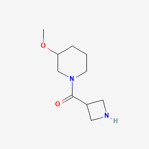 molecular formula C10H18N2O2 B1474594 氮杂环丁-3-基(3-甲氧基哌啶-1-基)甲酮 CAS No. 1593947-50-2