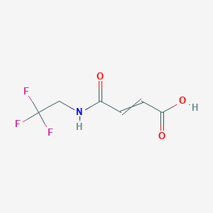 4-Oxo-4-[(2,2,2-trifluoroethyl)amino]but-2-enoic acid