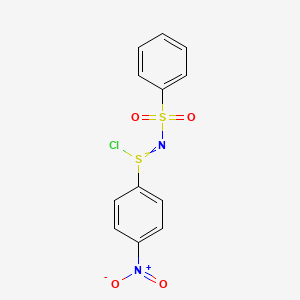 N-(Benzenesulfonyl)-4-nitrobenzene-1-sulfinimidoyl chloride